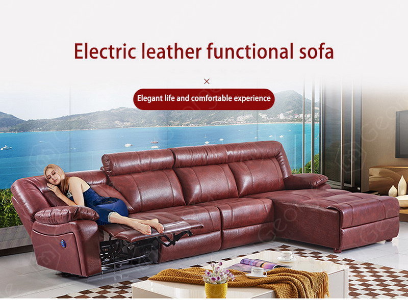 Zf A889 Living Room Leather Fabric High, Red Leather Fabric Couches